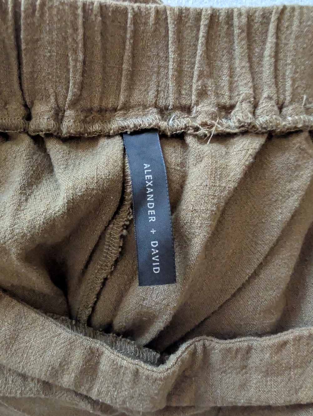 Linen Blend Green Gaucho Capri Cropped Wide Leg Pants High Rise Size S Beach Eco image 4